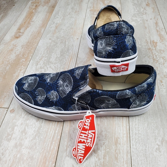 Vans Classic Slip On Wire Frame Skulls - Picture 6 of 9